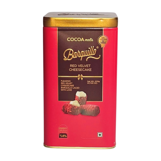 Barquillo Red Velvet Cheesecake Chocolate Tin